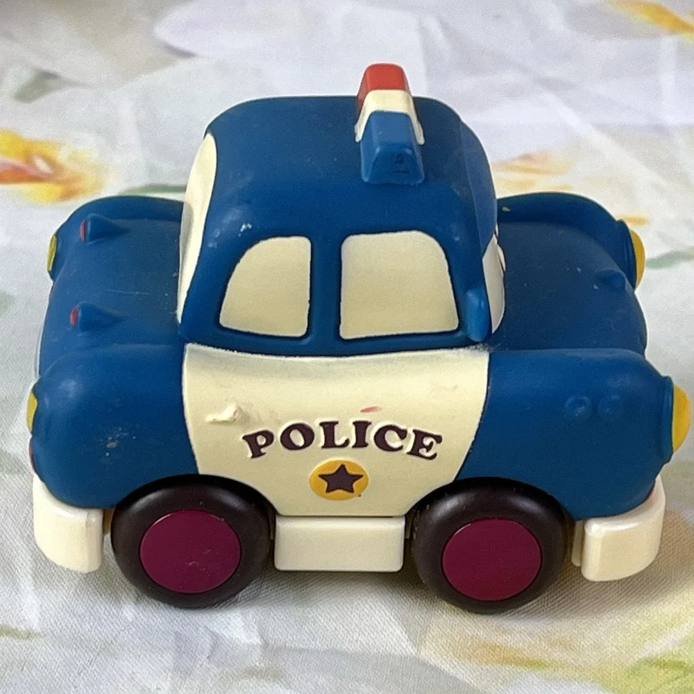Mini Wheels Pull-Back Vehicles Bus Police Car Safety Just Be You Lot My B Toys